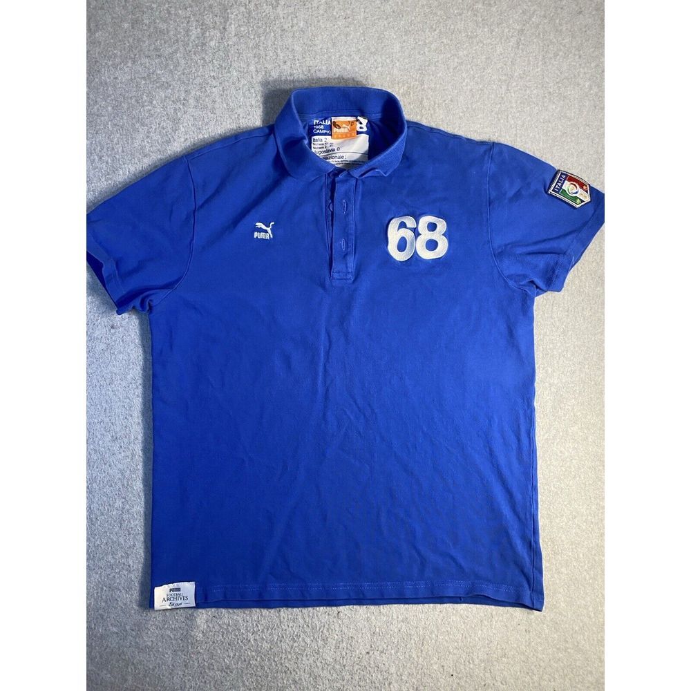 PUMA ITALIA Shirt Mens Med Italian National Soccer‎ Team
